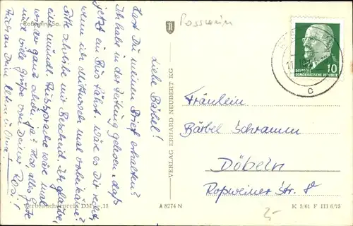 Ak Roßwein in Sachsen, Panorama