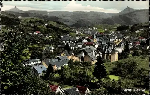 Ak Adenau in der Eifel, Panorama, Hohe Acht, Nürburg