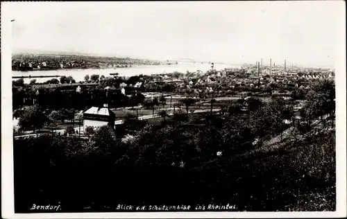 Ak Bendorf am Rhein, Blick von der Schützenhöhe ins Rheintal