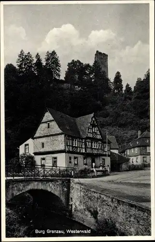 Ak Grenzau Höhr Grenzhausen im Westerwald, Burg Grenzau
