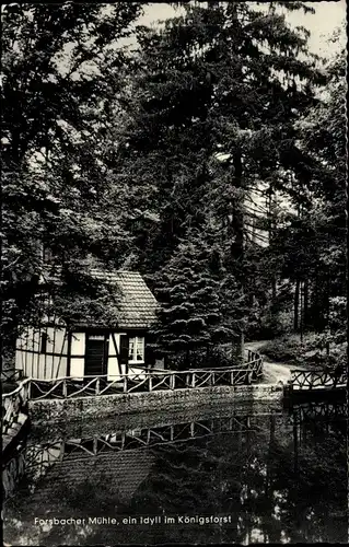 Ak Forsbach Rösrath Nordrhein Westfalen, Waldgasthof Forsbacher Mühle im Königsforst