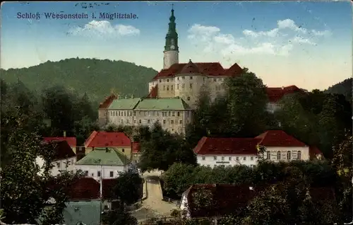 Ak Weesenstein Müglitztal in Sachsen, Schloss