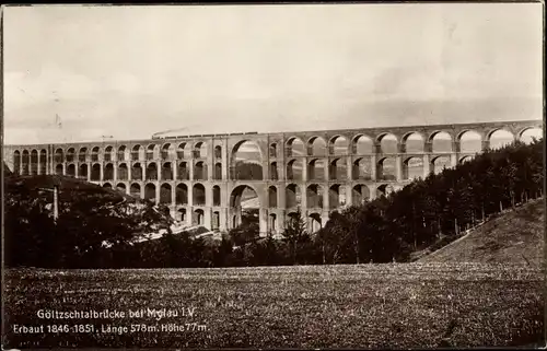 Ak Mylau Reichenbach im Vogtland, Göltzschtalbrücke