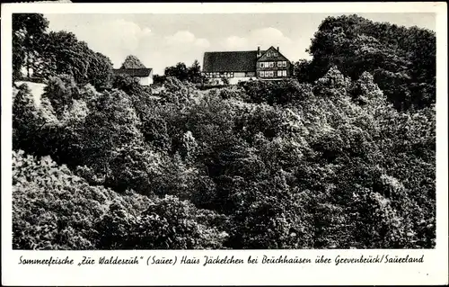 Ak Bruchhausen Lennestadt im Sauerland, Zur Waldesruh, Haus Jäckelchen