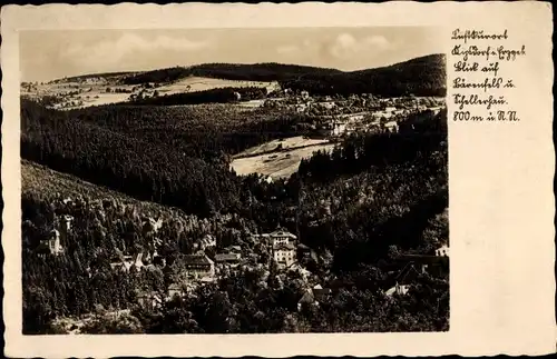Ak Kipsdorf Altenberg im Erzgebirge, Blick auf Bärenfels und Schellerhau