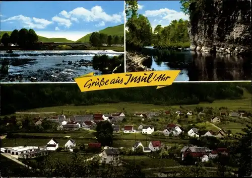 Ak Insul an der Ahr Rheinland Pfalz, Blick auf den Ort und Umgebung