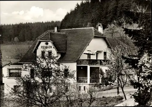 Ak Weringhausen Finnentrop im Sauerland, Pension Haus Bergquell