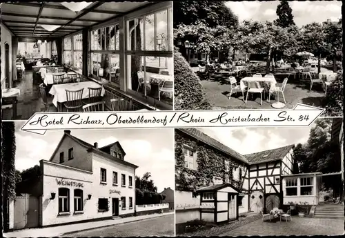 Ak Oberdollendorf Königswinter am Rhein, Hotel Richarz, Heisterbacher Straße 84