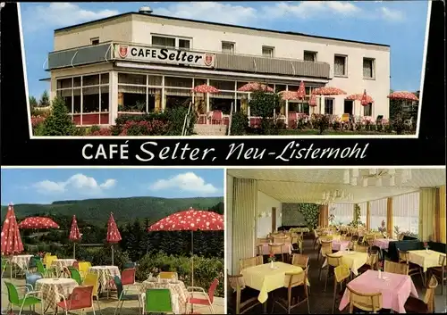 Ak Neu Listernohl Attendorn Westfalen, Cafe Selter, Innenansicht