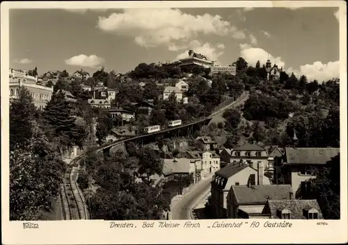 Ak Dresden Loschwitz, Weißer Hirsch, Luisenhof, HO Gaststätte