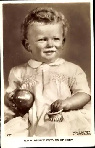 Ak HRH Prince Edward of Kent, Kinderportrait