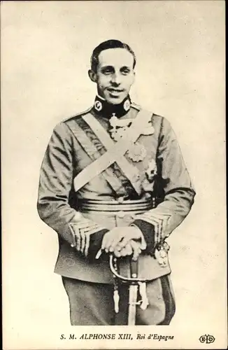 Ak Alfonso XIII, König Alfons XIII von Spanien, Alphonse XIII, Portrait
