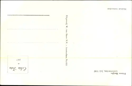 Ak Prinzessin Marijke der Niederlande, Leeuwarden 1947