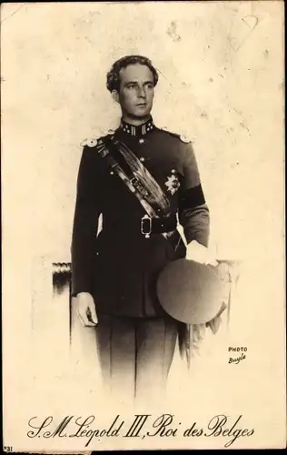 Ak S.M. Leopold III., Roi des Belges