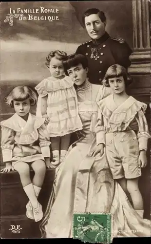 Ak König Albert I. von Belgien, Königin Elisabeth, Leopold, Charles, Marie