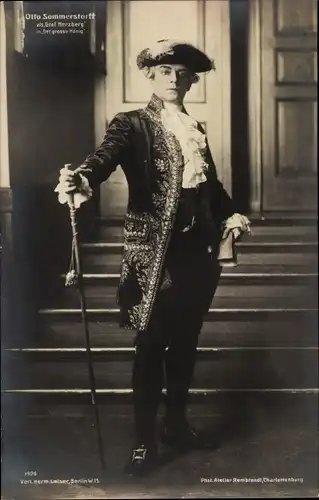 Ak Schauspieler Otto Sommerstorff als Graf Herzberg in Der grosse König