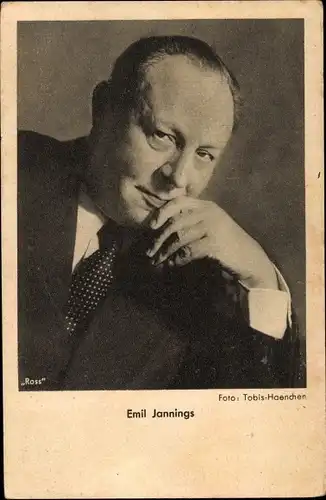 Ak Schauspieler Emil Jannings, Portrait im Anzug