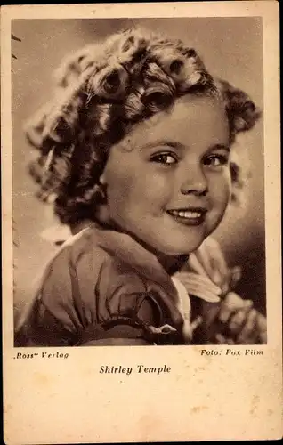 Ak Schauspielerin Shirley Temple, Portrait