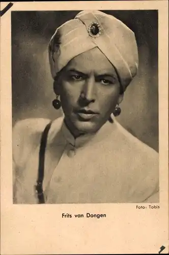 Ak Schauspieler Fritz van Dongen, Portrait, Turban