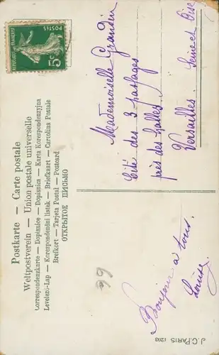 Glitzer Ak Souvenir Affectueux, Mädchen, Blumenkorb, Geschenk