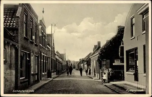 Ak Puttershoek Südholland, Schouteneinde