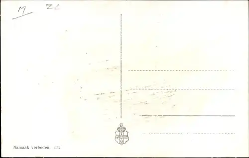 Ak Grijpskerke Zeeland, Dorfpartie mit Kirche