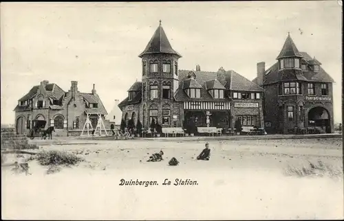 Ak Duinbergen Knokke Heist Westflandern, La Station