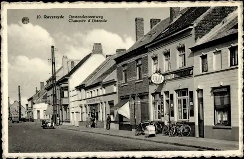 Ak Raversijde Raversyde Oostende Ostende Westflandern, Oostendesteenweg