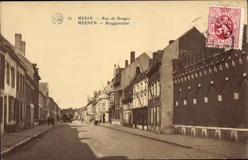 Ak Menin Menen Meenen Lys Westflandern, Bruggestraat