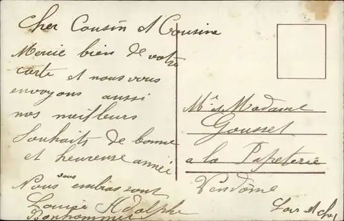 Ak Glückwunsch Neujahr, Mann im Flugzeug, Fotomontage