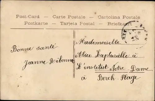 Ak Gage d'Amitié, Flugzeug, Familie an Bord, Aéroplan, Fotokunst