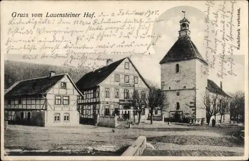 Ak Lauenstein Salzhemmendorf, Blick auf den Gasthof