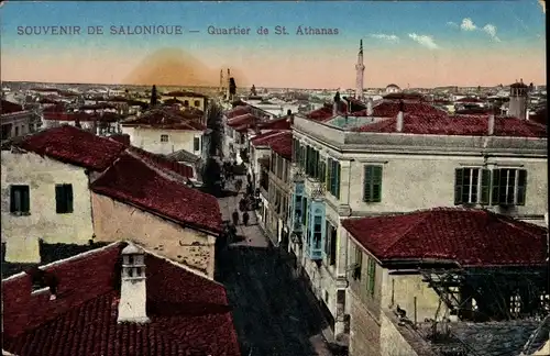 Ak Saloniki Griechenland, Quartier de St. Athanas