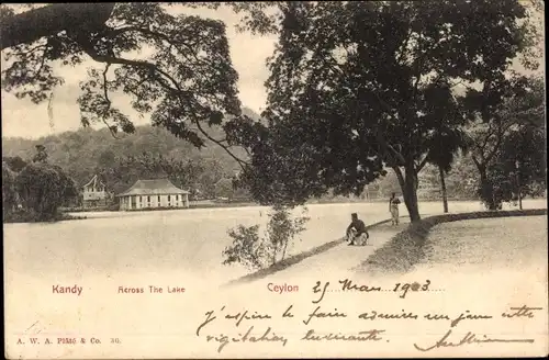 Ak Kandy Sri Lanka Ceylon, Across The Lake