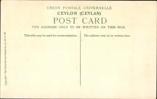 Ak Colombo Ceylon Sri Lanka, Galle Road, Rikscha