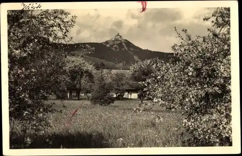 Ak Ještěd Jeschken Region Reichenberg, Blick auf den Berg
