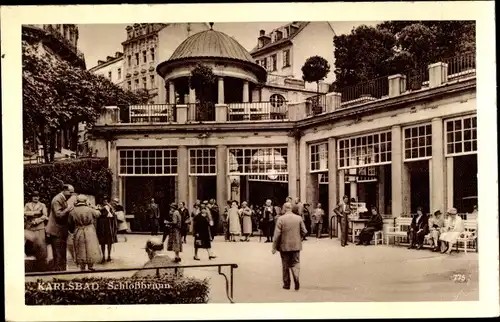 Ak Karlovy Vary Karlsbad Stadt, Schlossbrunn