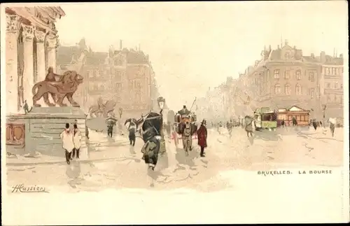 Künstler Litho Cassiers, H., Bruxelles Brüssel, La Bourse