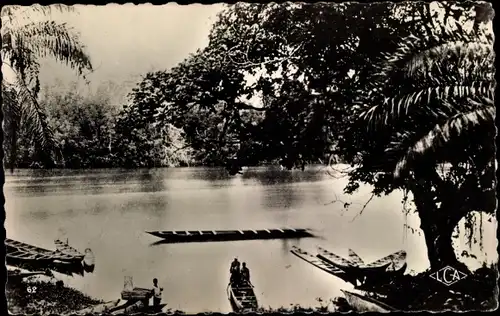 Ak Douala Duala Kamerun, Vue sur le Wouri