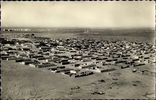 Ak Nuakschott Mauretanien, Ort aus der Vogelschau gesehen, Ksar