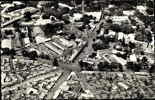 Ak Bamako Mali, Vue aerienne sur le Marche et le Centre Commercial