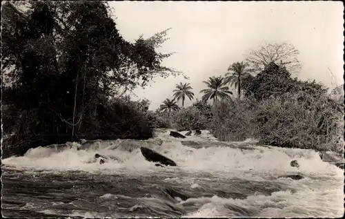 Ak Brazzaville Französisch Kongo, Le Djouet avant son confluent avec le Congo