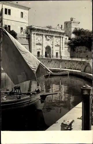 Ak Zadar Kroatien, Teilansicht, Boot