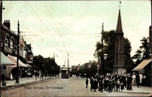 Ak Tottenham London England, High Cross