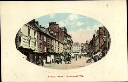 Ak Northampton Northamptonshire England, Bridge Street