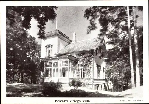 Ak Fana Bergen Norwegen, Edvard Griegs Villa, Troldhaugen