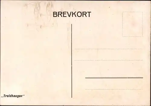 Ak Fana Bergen Norwegen, Edvard Griegs Villa, Troldhaugen