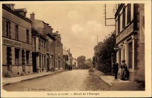 Ak Mailly le Camp Aube, Hotel de l'Europe