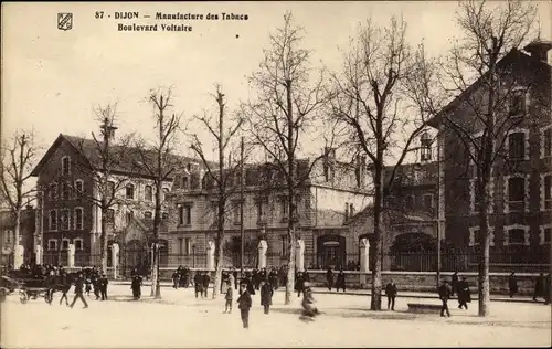 Ak Dijon Côte d'Or, Manufacture des Tabacs, Boulevard Voltaire
