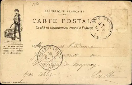 Litho Sully sur Loire Loiret, Le Chateau